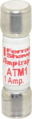 Ferraz Shawmut - 600 VAC/VDC, 1 Amp, Fast-Acting General Purpose Fuse - Clip Mount, 1-1/2" OAL, 100 at AC/DC kA Rating, 13/32" Diam - Makers Industrial Supply