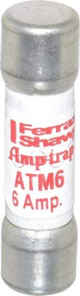 Ferraz Shawmut - 600 VAC/VDC, 6 Amp, Fast-Acting General Purpose Fuse - Clip Mount, 1-1/2" OAL, 100 at AC/DC kA Rating, 13/32" Diam - Makers Industrial Supply