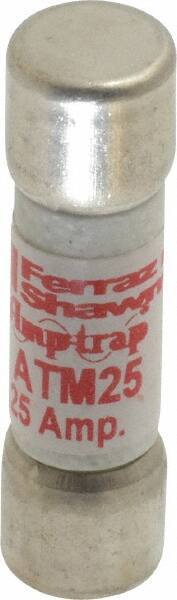 Ferraz Shawmut - 600 VAC/VDC, 25 Amp, Fast-Acting General Purpose Fuse - Clip Mount, 1-1/2" OAL, 100 at AC/DC kA Rating, 13/32" Diam - Makers Industrial Supply