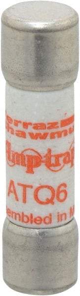 Ferraz Shawmut - 500 VAC, 6 Amp, Time Delay General Purpose Fuse - Clip Mount, 1-1/2" OAL, 10 at AC kA Rating, 13/32" Diam - Makers Industrial Supply