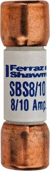 Ferraz Shawmut - 600 VAC, 0.8 Amp, Fast-Acting General Purpose Fuse - Clip Mount, 1-3/8" OAL, 100 at AC kA Rating, 13/32" Diam - Makers Industrial Supply