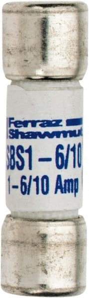 Ferraz Shawmut - 600 VAC, 1.6 Amp, Fast-Acting General Purpose Fuse - Clip Mount, 1-3/8" OAL, 100 at AC kA Rating, 13/32" Diam - Makers Industrial Supply