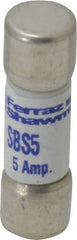 Ferraz Shawmut - 600 VAC, 5 Amp, Fast-Acting Ferrule Fuse - Exact Industrial Supply