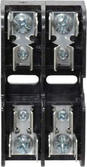 Ferraz Shawmut - 2 Pole, 10 to 14 AWG, 600 VAC/VDC, 30 Amp, DIN Rail Mount, Screw Mount Fuse Block - 13/32 Inch Diameter x 1-1/2 Inch Fuse Length, 3.04 Inch Long x 1.6 Inch Wide x 1.31 Inch High Block - Makers Industrial Supply