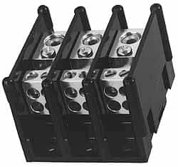 Ferraz Shawmut - 1 Pole, 155 Amp, 3/8-16 x 1-1/8 Primary, 3/8-16 x 1-15/16 Secondary, Polycarbonate Power Distribution Block - 1000 VAC/VDC, 1 Primary Connection, 3.57 Inch Long x 5 Inch Deep x 3-1/4 Inch High - Makers Industrial Supply