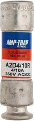 Ferraz Shawmut - 250 VAC/VDC, 0.4 Amp, Time Delay General Purpose Fuse - Clip Mount, 51mm OAL, 100 at DC, 200 at AC kA Rating, 9/16" Diam - Makers Industrial Supply