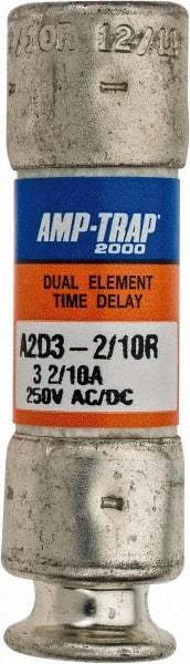 Ferraz Shawmut - 250 VAC/VDC, 3.2 Amp, Time Delay General Purpose Fuse - Clip Mount, 51mm OAL, 100 at DC, 200 at AC kA Rating, 9/16" Diam - Makers Industrial Supply