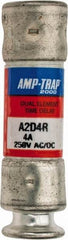 Ferraz Shawmut - 250 VAC/VDC, 4 Amp, Time Delay General Purpose Fuse - Clip Mount, 51mm OAL, 100 at DC, 200 at AC kA Rating, 9/16" Diam - Makers Industrial Supply