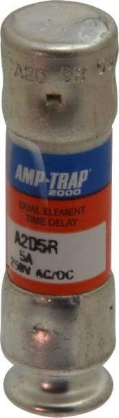 Ferraz Shawmut - 250 VAC/VDC, 5 Amp, Time Delay General Purpose Fuse - Clip Mount, 51mm OAL, 100 at DC, 200 at AC kA Rating, 9/16" Diam - Makers Industrial Supply