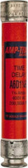 Ferraz Shawmut - 600 VAC/VDC, 1.25 Amp, Time Delay General Purpose Fuse - Clip Mount, 127mm OAL, 100 at DC, 200 at AC kA Rating, 13/16" Diam - Makers Industrial Supply