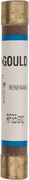 Ferraz Shawmut - 600 VAC, 5 Amp, Fast-Acting Renewable Fuse - Clip Mount, 127mm OAL, 10 at AC kA Rating, 13/16" Diam - Makers Industrial Supply