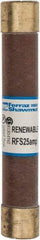 Ferraz Shawmut - 600 VAC, 25 Amp, Fast-Acting Renewable Fuse - Clip Mount, 127mm OAL, 10 at AC kA Rating, 13/16" Diam - Makers Industrial Supply