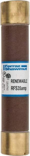 Ferraz Shawmut - 600 VAC, 35 Amp, Fast-Acting Renewable Fuse - Clip Mount, 5-1/2" OAL, 10 at AC kA Rating, 1-1/16" Diam - Makers Industrial Supply