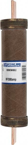 Ferraz Shawmut - 600 VAC, 80 Amp, Fast-Acting Renewable Fuse - Clip Mount, 7-7/8" OAL, 10 at AC kA Rating, 1-5/16" Diam - Makers Industrial Supply