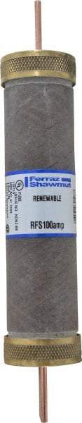 Ferraz Shawmut - 600 VAC, 100 Amp, Fast-Acting Renewable Fuse - Clip Mount, 7-7/8" OAL, 10 at AC kA Rating, 1-5/16" Diam - Makers Industrial Supply