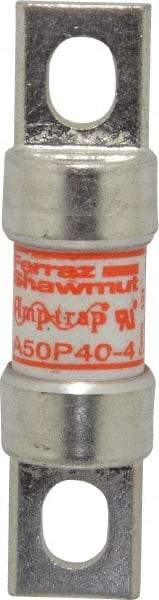 Ferraz Shawmut - 450 VDC, 500 VAC, 40 Amp, Fast-Acting Semiconductor/High Speed Fuse - Bolt-on Mount, 3-3/16" OAL, 100 at AC, 79 at DC kA Rating, 13/16" Diam - Makers Industrial Supply