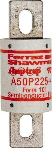 Ferraz Shawmut - 450 VDC, 500 VAC, 225 Amp, Fast-Acting Semiconductor/High Speed Fuse - Bolt-on Mount, 4-11/32" OAL, 100 at AC, 79 at DC kA Rating, 1-1/2" Diam - Makers Industrial Supply