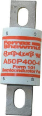 Ferraz Shawmut - 450 VDC, 500 VAC, 400 Amp, Fast-Acting Semiconductor/High Speed Fuse - Bolt-on Mount, 4-11/32" OAL, 100 at AC, 79 at DC kA Rating, 1-1/2" Diam - Makers Industrial Supply