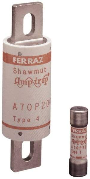 Ferraz Shawmut - 650 VDC, 700 VAC, 800 Amp, Fast-Acting Semiconductor/High Speed Fuse - Bolt-on Mount, 7-3/32" OAL, 100 at AC/DC kA Rating, 2-1/2" Diam - Makers Industrial Supply