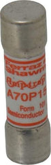 Ferraz Shawmut - 650 VDC, 700 VAC, 15 Amp, Fast-Acting Semiconductor/High Speed Fuse - Clip Mount, 50.8mm OAL, 100 at AC/DC kA Rating, 9/16" Diam - Makers Industrial Supply