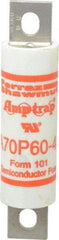 Ferraz Shawmut - 650 VDC, 700 VAC, 60 Amp, Fast-Acting Semiconductor/High Speed Fuse - Bolt-on Mount, 4-3/8" OAL, 100 at AC/DC kA Rating, 1" Diam - Makers Industrial Supply