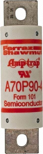 Ferraz Shawmut - 650 VDC, 700 VAC, 90 Amp, Fast-Acting Semiconductor/High Speed Fuse - Bolt-on Mount, 4-3/8" OAL, 100 at AC/DC kA Rating, 31mm Diam - Makers Industrial Supply