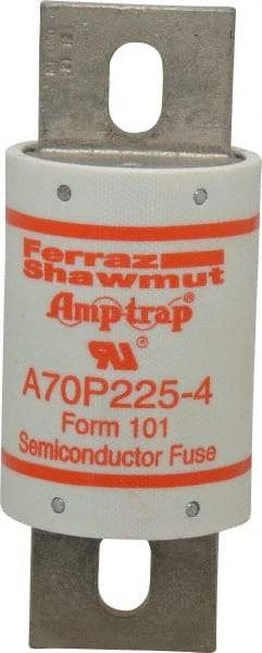 Ferraz Shawmut - 650 VDC, 700 VAC, 225 Amp, Fast-Acting Semiconductor/High Speed Fuse - Bolt-on Mount, 5-3/32" OAL, 100 at AC/DC kA Rating, 2" Diam - Makers Industrial Supply