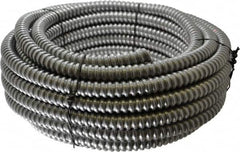 Made in USA - 1/2" Trade Size, 50' Long, Flexible Reduced Wall Flex Conduit - Aluminum, 5/8" ID - Makers Industrial Supply