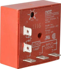 NCC - 5 Pin, Time Delay Relay - 1 at Resistive or Inductive Load Contact Amp, 120 VAC, On Board Trimpot - Makers Industrial Supply