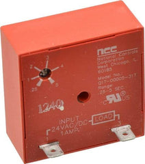 NCC - 2 Pin, Time Delay Relay - 1 at Resistive or Inductive Load Contact Amp, 24 VAC/VDC, On Board Trimpot - Makers Industrial Supply