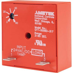 NCC - 2 Pin, Time Delay Relay - 1 at Resistive or Inductive Load Contact Amp, 24 VAC/VDC, On Board Trimpot - Makers Industrial Supply