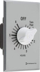 Intermatic - 6 hr Indoor Analog Spring-wound Mechanical Timer - 125 VAC, 50/60 Hz, - Makers Industrial Supply