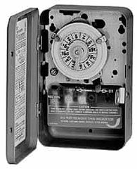 Intermatic - 24 hr with Day Skipper Outdoor Analog Electromechanical Timer Switch - 10 On/Off per Day, 125 VAC, 60 Hz, - Makers Industrial Supply