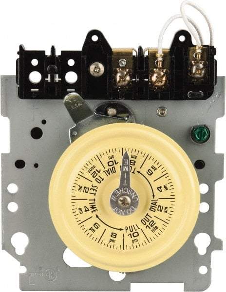 Intermatic - 24 hr Mechanism Only Analog Electromechanical Timer Switch - 12 On/Off per Day, 120 VAC, 60 Hz, - Makers Industrial Supply