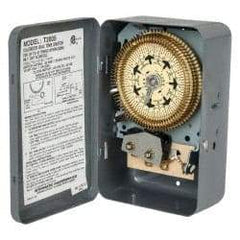 Intermatic - 7 Day Indoor Analog Electromechanical Timer Switch - 6 On/Off per Day, 120 VAC, 60 Hz, - Makers Industrial Supply