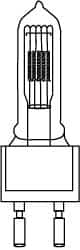 Philips - 1,000 Watt, 120 Volt, Halogen Miniature & Specialty T7 Lamp - Medium Bi-Pin Base, 750 to 1599 Equivalent Range, Neutral (3,000 to 3,699), 5-1/2" OAL - Makers Industrial Supply