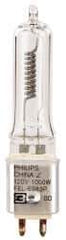 Philips - 1,000 Watt, 120 Volt, Halogen Miniature & Specialty T3 Lamp - Medium Bi-Pin Base, 750 to 1599 Equivalent Range, Neutral (3,000 to 3,699), 2-1/8" OAL - Makers Industrial Supply