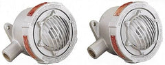 Federal Signal Corp - 6-1/2" Diam, 24 Volt Electronic Horn - 1.2 Amps, 110 Decibles at 10', Vibrating, Explosion Proof - Makers Industrial Supply