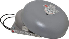 Federal Signal Corp - 6" Diam, 120 Volt Bell - 0.08 Amps, 100 Decibles at 10', Vibrating - Makers Industrial Supply