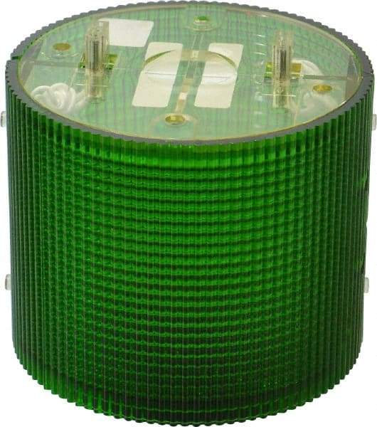 Federal Signal Corp - Incandescent Lamp, Green, Flashing and Steady, Stackable Tower Light Module - 120 VAC, 0.13 Amp, 1 NEMA Rated, Base Mount - Makers Industrial Supply