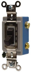 Hubbell Wiring Device-Kellems - 3 Pole, 120 to 277 VAC, 15 Amp, Industrial Toggle, Wall and Dimmer Light Switch - 1-5/16 Inch Wide x 4-1/16 Inch High - Makers Industrial Supply