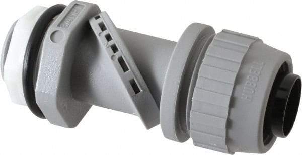 Hubbell Wiring Device-Kellems - 3/4" Trade, Thermoplastic Push In Straight Liquidtight Conduit Connector - Noninsulated - Makers Industrial Supply