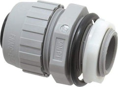 Hubbell Wiring Device-Kellems - 3/4" Trade, Thermoplastic Push In Straight Liquidtight Conduit Connector - Noninsulated - Makers Industrial Supply