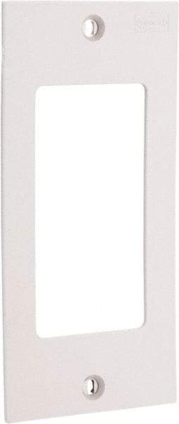 Hubbell Wiring Device-Kellems - Rectangular Raceway Plate - White, For Use with Hubbell BT3BC5 Three Channel, MediaTrak, Nonmetallic PlugTrak Series Raceways - Makers Industrial Supply