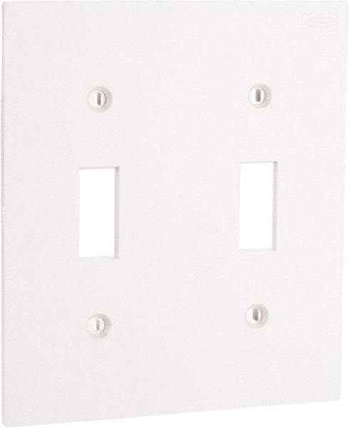 Hubbell Wiring Device-Kellems - Square Raceway Plate - White, For Use with Hubbell BT3BC5 Three Channel, MediaTrak, Nonmetallic PlugTrak Series Raceways - Makers Industrial Supply