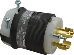 Hubbell Wiring Device-Kellems - 120/208 VAC, 20 Amp, NonNEMA Configuration, Industrial Grade, Ungrounded Plug - 3 Phase, 4 Poles, IP20, 0.35 to 1.15 Inch Cord Diameter - Makers Industrial Supply