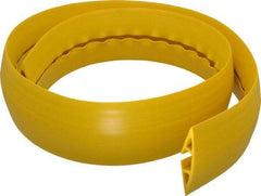 Hubbell Wiring Device-Kellems - 1 Channel, 5 Ft Long, 1/2" Max Compatible Cable Diam, Yellow PVC On Floor Cable Cover - 3" Overall Width x 3/4" Overall Height, 3/4" Channel Width x 1/2" Channel Height - Makers Industrial Supply