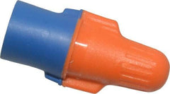 3M - 2, 22 to 3, 12 AWG, 600 Volt, Flame Retardant, Wing Twist on Wire Connector - Blue & Orange, 221°F - Makers Industrial Supply