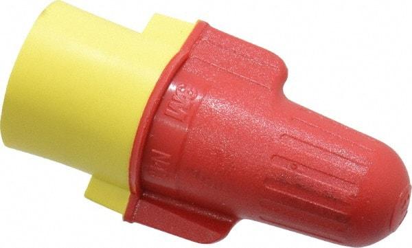 3M - 2, 18 to 2, 8 AWG, 600 Volt, Flame Retardant, Wing Twist on Wire Connector - Red & Yellow, 221°F - Makers Industrial Supply