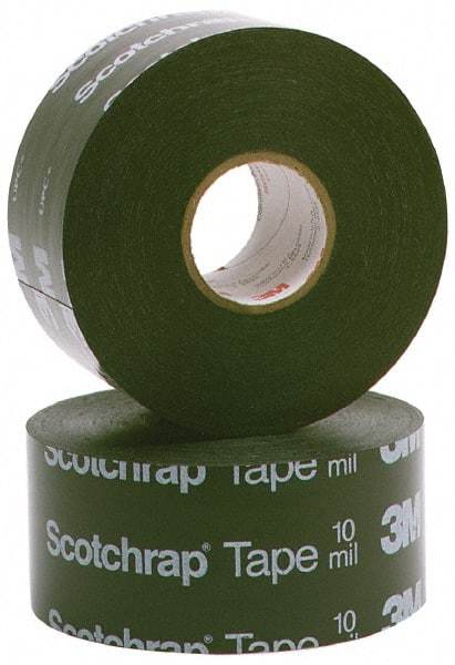 3M - 6" x 100', Black Vinyl Electrical Tape - Series 50, 10 mil Thick, 20 Lb./Inch Tensile Strength - Makers Industrial Supply